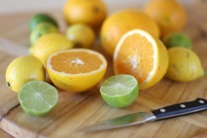 limes oranges