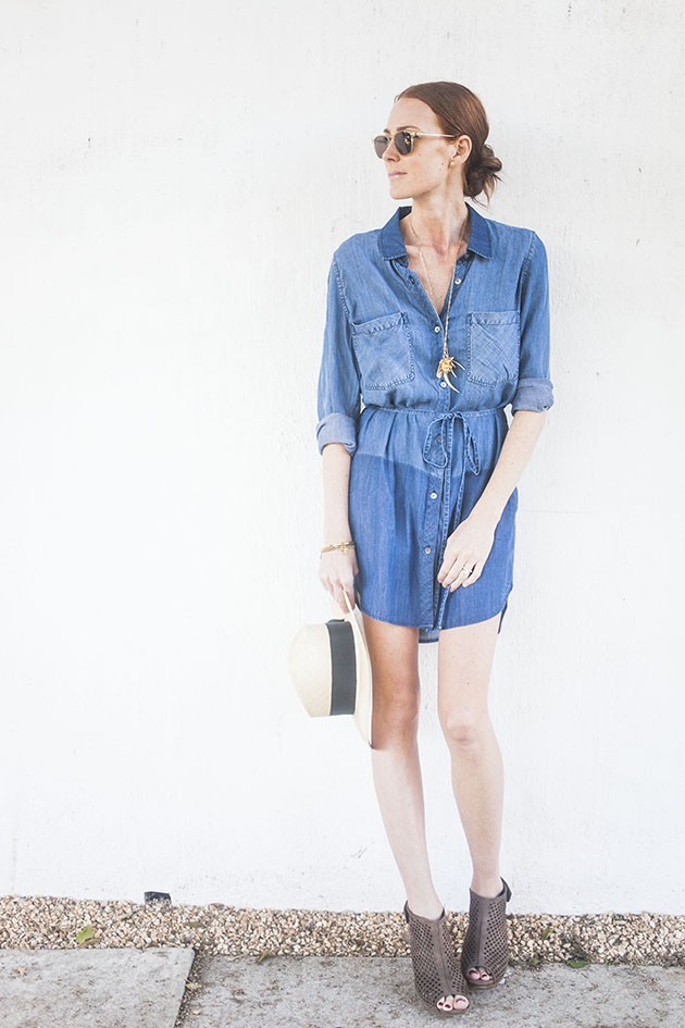 rails denim dress