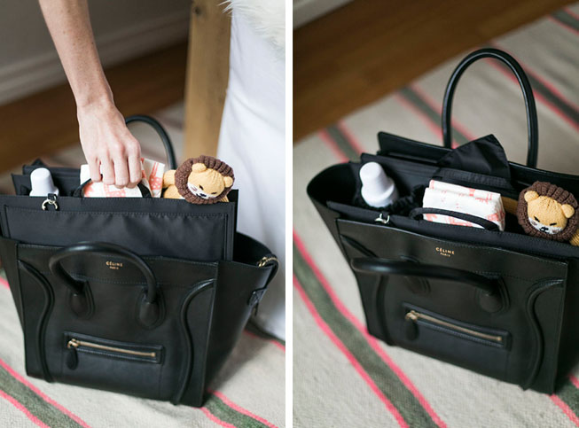 designer bag as diaper bag