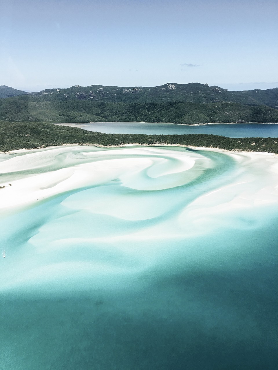 The Whitest Sand In The World: WhiteHaven Beach in Australia.